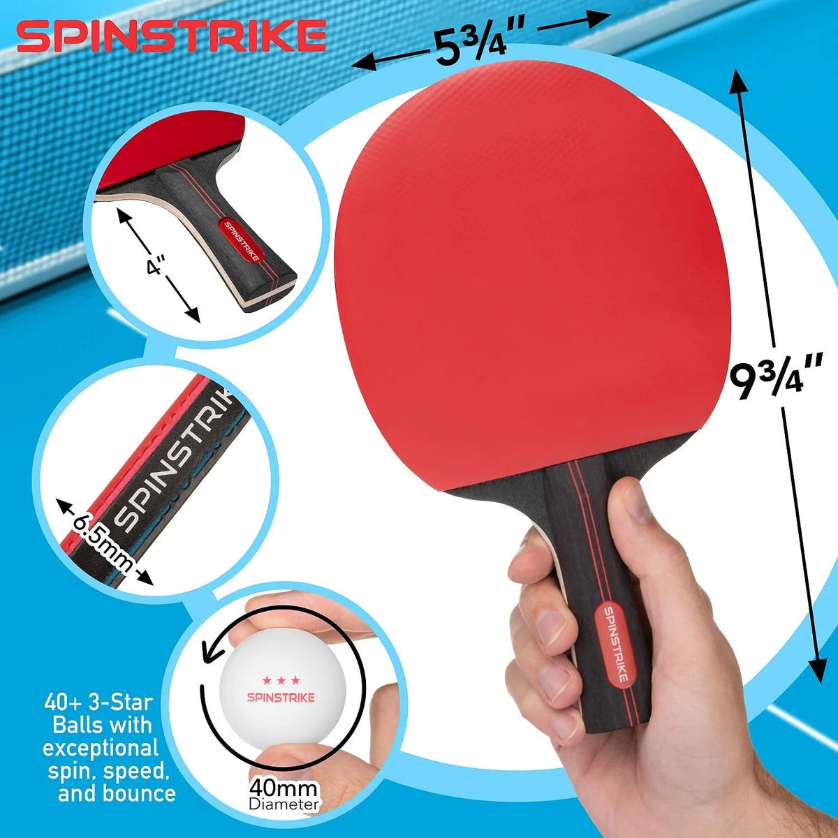 SPINSTRIKE Signature Ping Pong Set